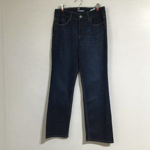 RIDERS BY LEE Womens Size 10 P Blue Jeans Mid Rise Straight Leg Stretch Zip Fly